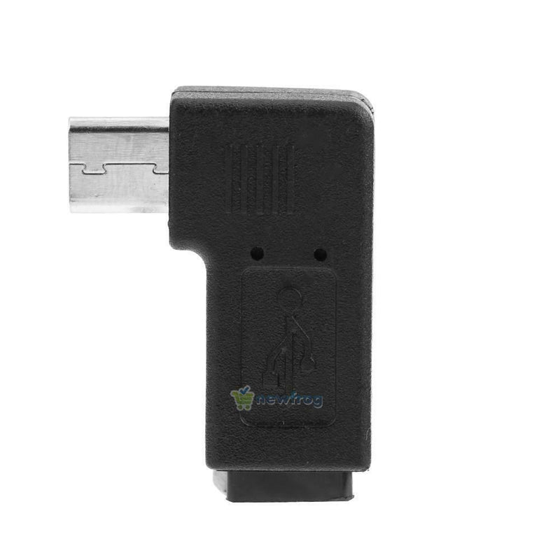 Mini 90 Degree Elbow Micro USB Port to Micro USB Port Adapter Cable Connector