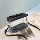 Fashion Lady Personality Transparent Jelly Chain Shoulder Wild Messenger Tr