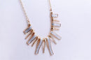 Fashion Jewelry Crystal Chain Statement Collar Bib Pendant Chunky Necklace