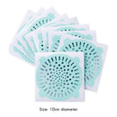 10pcs Disposable Floor Drain Filters Sink Strainer Bathroom Hair Catcher