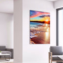 Full Square Drill Art Picture DIY Beach Sunset Rhinestone Diamond Painting