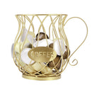 Coffee Pod Holder Mug Cup & Spoons Kit Metal Storage Basket Large Capacity