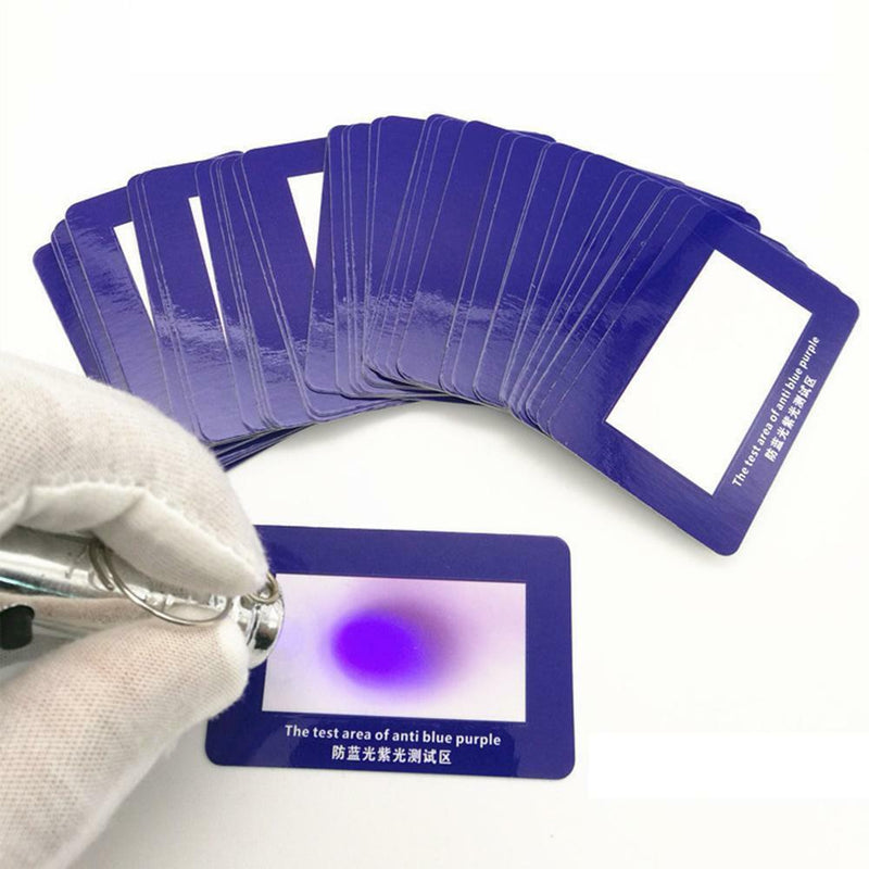 Anti UV Test Card Sunglasses Lenses Anti Radiation Glasses Violet Test_Pa