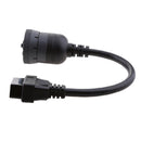 9 Pin J1939 to 16 Pin OBD2 Female Interface Diagnostic Cable Adapter