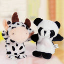 10pc Cartoon Biological Animal Finger Puppet Plush Baby Favor Toys .Child R1F7