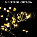 Wine Bottle Lights with Cork Lights for Bottle 6 Pack 6.5ft 20 LED Bottle L