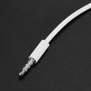 3.5mm Male to Male AUX Audio Cable white
