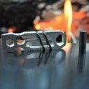 6 In 1 Edc Gadget Outdoor Camping Keychain Supplies Bottle Opener Multi-Fun