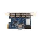 4-Port USB 3.0 To PCI-E Card Expansion Adapter 19Pin Superspeed 5Gbp for PC