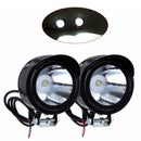 2Pcs New Motorcycle Headlight Spot Fog Lights Head Lamp White LED Front 12-80V