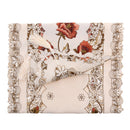 Retro Table Runner Embroidered Flower Mat Decorative Cover 40x176cm Dark Red