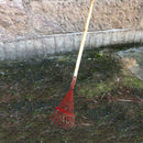 9 Tooth Adjustable Hoe Garden Grass Leaf Rake Folding Head Durable Cleaning D8R8