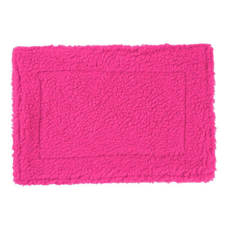 Plush Pet Hamster Cushion Mat Squirrel Blanket Guinea Pig Bed Pad(Rose Red)