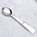 5X(Folding Fork Spoon Portable Tableware Outdoor Camping Tableware Stainle I3U1)