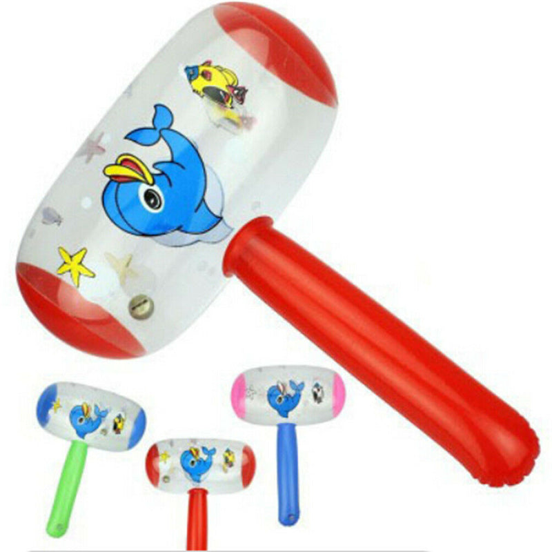 Cartoon Inflatable Hammer Air Hammer With Bell Kids Children Blow Up Toys Cy