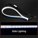 2X 60cm LED Switchback Headlight Sequential DRL Light Strip Tube White Yellow BX
