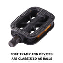 1 Pair Plastics Anti-skid Bike Ball Bearing Pedals for MTB Cycling Sports