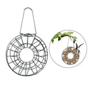 Decorative Metal Bird Feeder Donut Shaped Outdoor Hanging Feeding Garden Decor