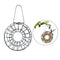 Decorative Metal Bird Feeder Donut Shaped Outdoor Hanging Feeding Garden Decor