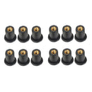 12pcs Rubber Well Nuts with M5 Brass Insert 5mm Metric