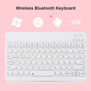 Portable Bluetooth 3.0 Keyboard Rechargeable PC Wireless Keypad (White) A