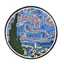 2pcs/lot Painting The Starry Night Embroidery Sew Iron On Patches DIY Applique3c