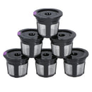 6Pcs Reusable K Cups for Keurig K200, K300, K400, K500,  Black