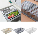 Sink Drying Rack Sink Dish Rack Counter Container Kitchen Sink Basket gray