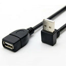 USB2.0 male to female extension cable 25CM 90 degree elbow extension line A