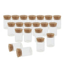 Pack of 20 15ML Message Lucky Wishing  Cork Glass Vials DIY Necklace Pendant