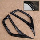 2 Leaf Plate Air Inlet Trim Cover Carbon Fiber Color fit for Jeep Wrangler JL 18