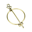 2Pcs Noble Norse Viking Brooch Penannular Ethnic Fibula Pin Clasp Jewelry