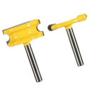 2 x Flute and Bead Canoe Joint Router Bit Set Wood Cutter for Plywood,Panels