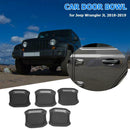 5pcs Car Exterior Door Handle Bowl Covers for Jeep Wrangler JL 4-Door 2018-2019