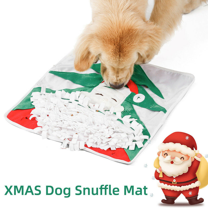 Pet Supplies Dog Training Santa Claus Sniffing Mat Christmas Toys Nose Pad A