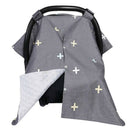 2 in 1 Carseat Canopy and Nursing Cover Up with Opening,Large Infant Car Se