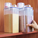 2L Plastic Cereal Dispenser Storage Box Kitchen Food Grain Rice ContainNDA Hn