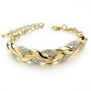 Charm Women Girl Lady Crystal Rhinestone Cuff Bracelet Bangle Wedding Jewellery