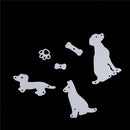 dog with bones scrapbook cuttings dies metal die cuts for diy scrapbook decor TO