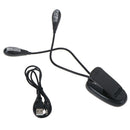 Adjustable goosenecks clip on LED lamp for music stand and book reading lig3C