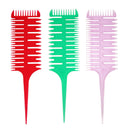 Salon Professional Fish Bone Shape Hair Comb Hair Dyeing Sectioning Comb