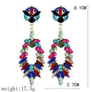 Retro Europe And America Exaggerated Water Drops Nightclub Stud Earrings Bl