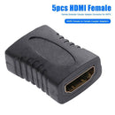 5pcs HDMI Female to Female Extender Coupler Adapter Connector for HDTV A