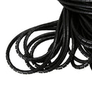 10.8M 35.4Ft PE Polyethylene Spiral Cable Wire Wrap Tube Black 4mm G2N2