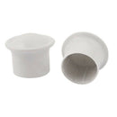 28 mm x diameter plastic textile curtain rod rod end cap white 2 parts