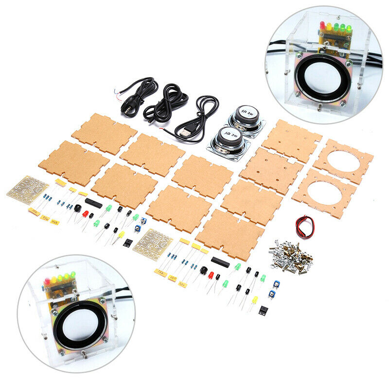 1 pair 3W Electronic Speaker Box Horn Production Kit Audio Electronics DIY K Hn