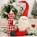 Christmas Santa Bottle Bag Grid Wine Container Cover Xmas Table Home Decor Effic