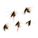 5Pcs Yellow and Black Bumble Bee Fly Insect Flies Dry Fly for Trout Fishing