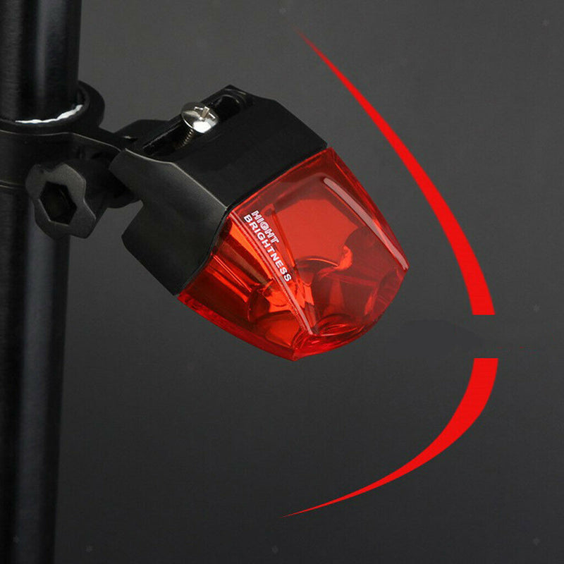 2Pcs Waterproof Self-Powered Bicycle Bike Taillight LED Rear Light Cycling