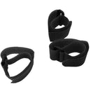 20pcs Fishing Rod Tie Holder Strap Suspenders Fastener Loop Belts (Black) A